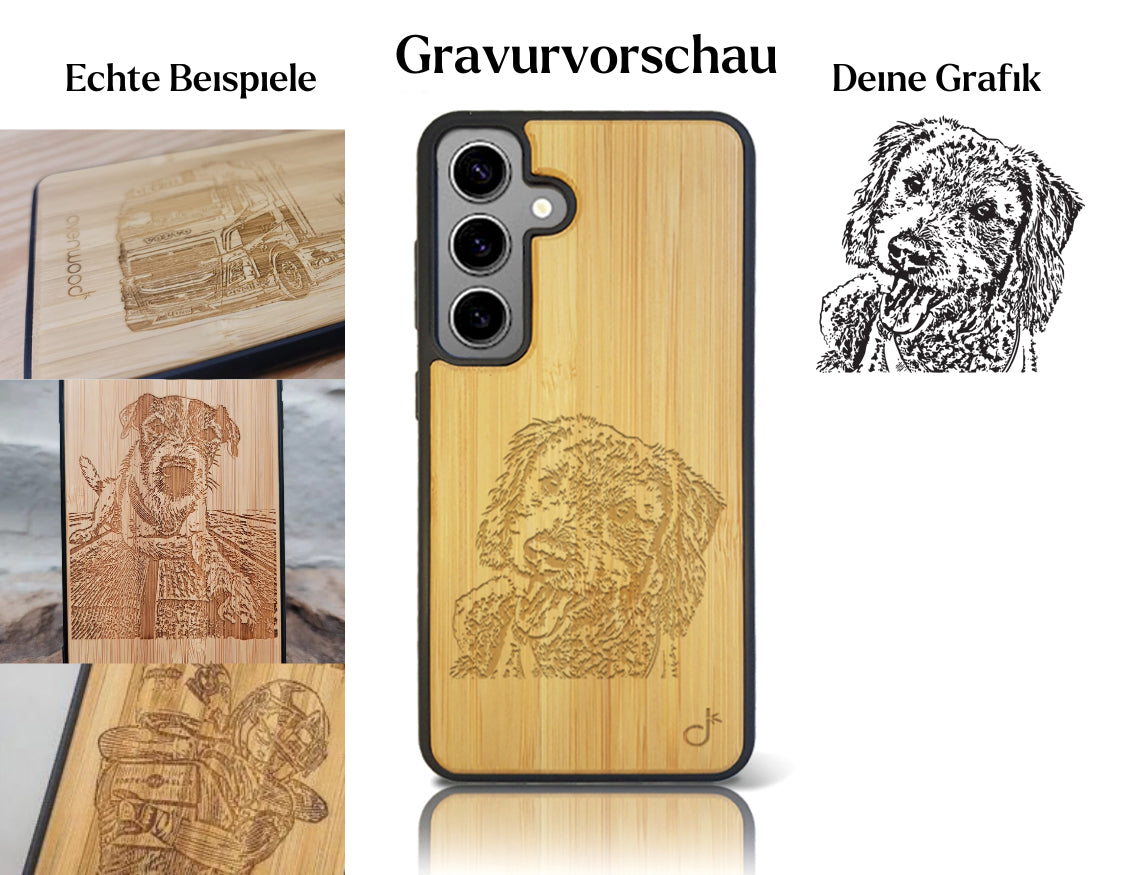 INDIVIDUELL Samsung Galaxy S25 Bambus-Kunststoff