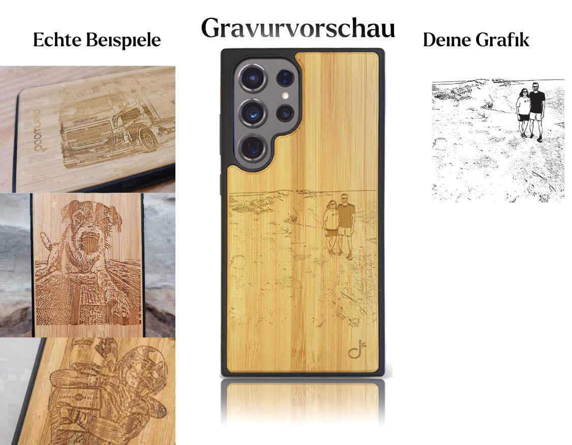 INDIVIDUELL Samsung Galaxy S25 Ultra Bambus-Kunststoff