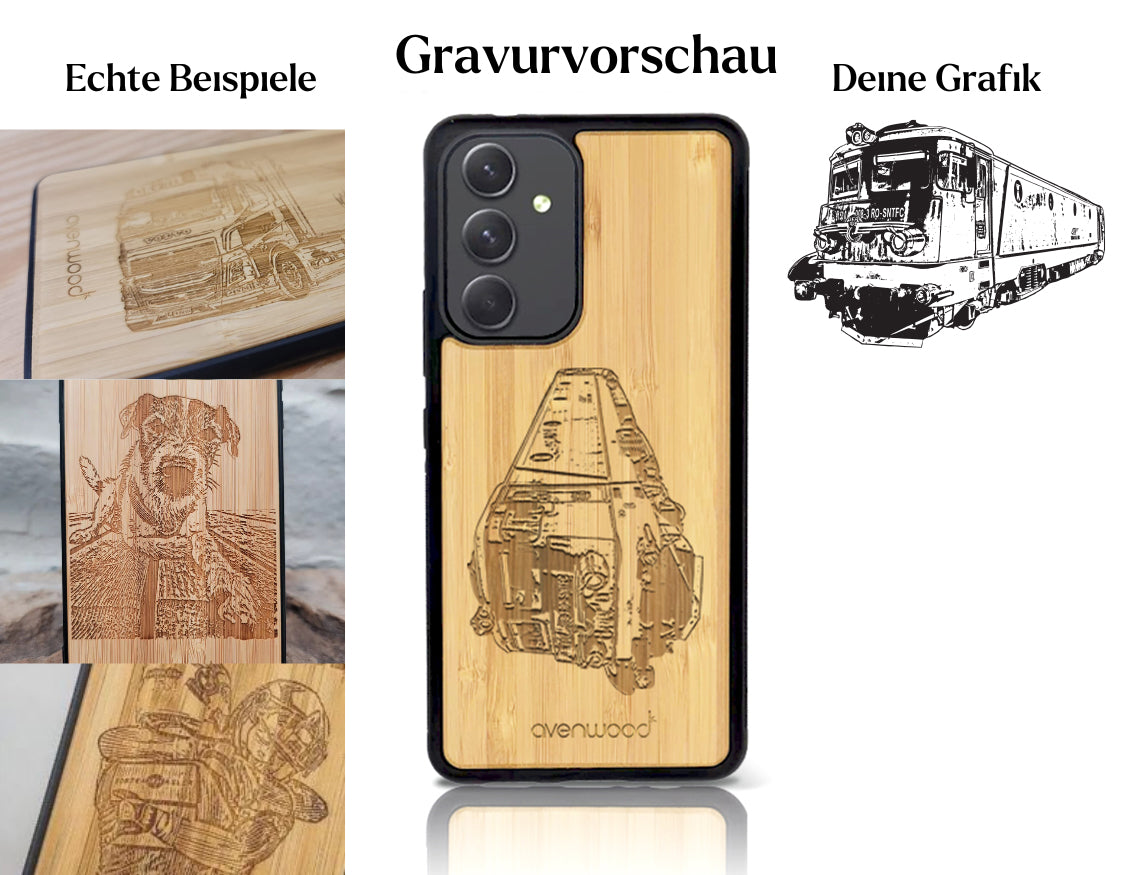 INDIVIDUELL Samsung Galaxy A54 Bambus-Kunststoff