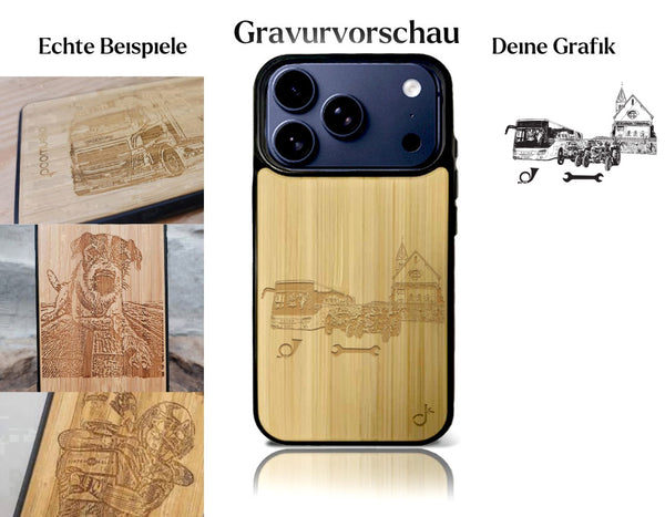 INDIVIDUELL iPhone 17 Pro Bambus-Kunststoff