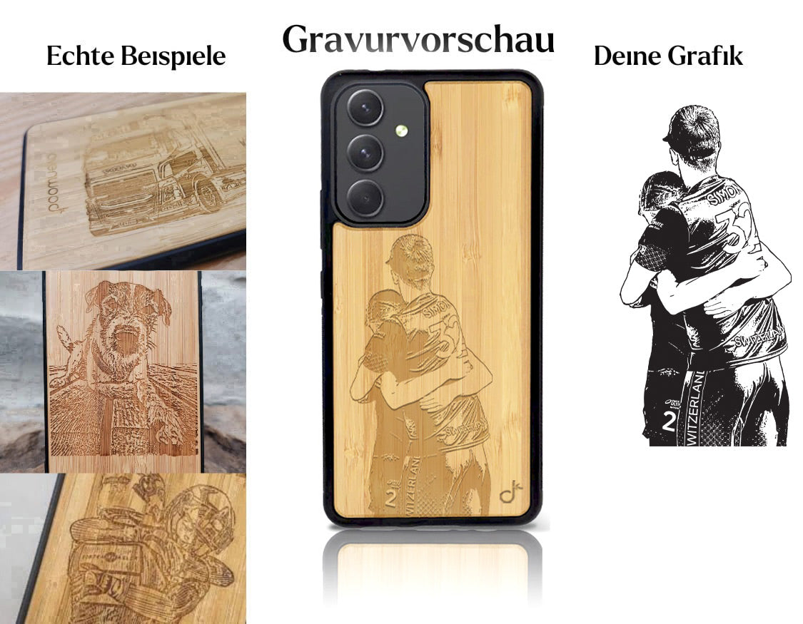 INDIVIDUELL Samsung Galaxy A56 Bambus-Kunststoff