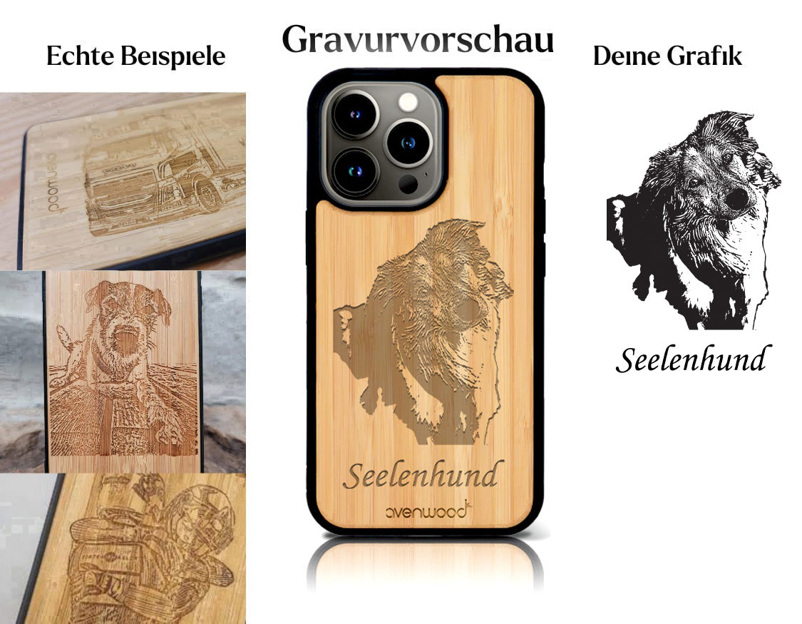 INDIVIDUELL iPhone 13 Pro Bambus-Kunststoff