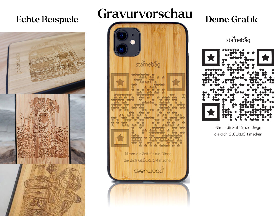 INDIVIDUELL iPhone 11 Bambus-Kunststoff