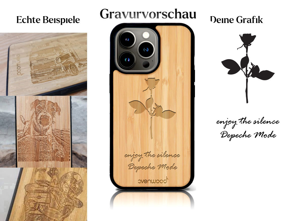 INDIVIDUELL iPhone 14 Pro Bambus-Kunststoff