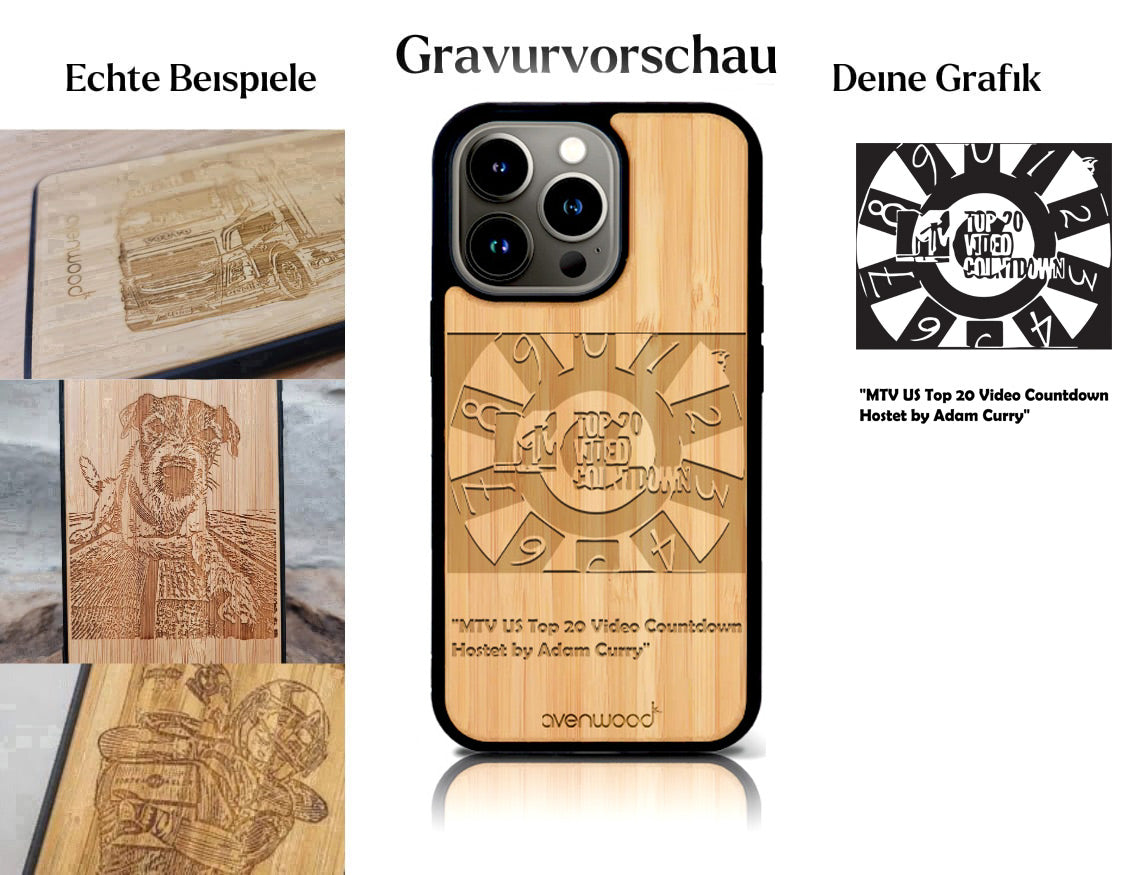 INDIVIDUELL iPhone 14 Pro Bambus-Kunststoff