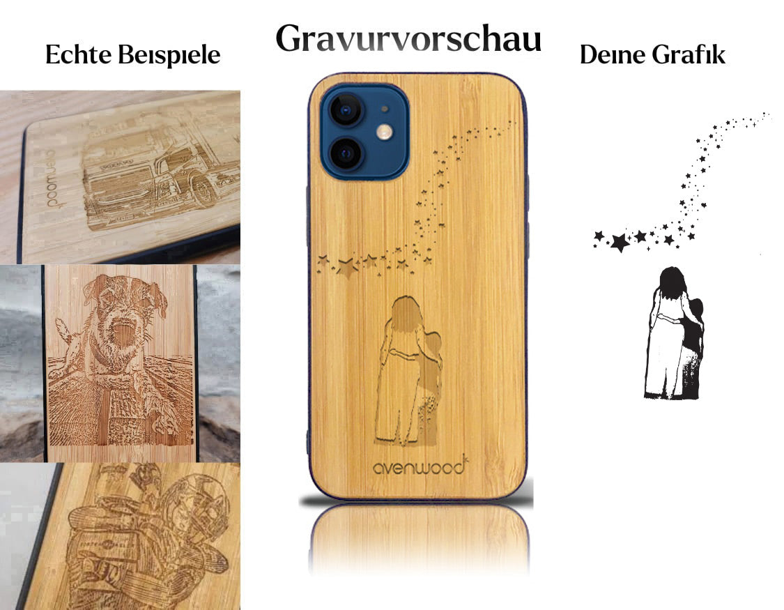 INDIVIDUELL iPhone 12 mini Bambus-Kunststoff