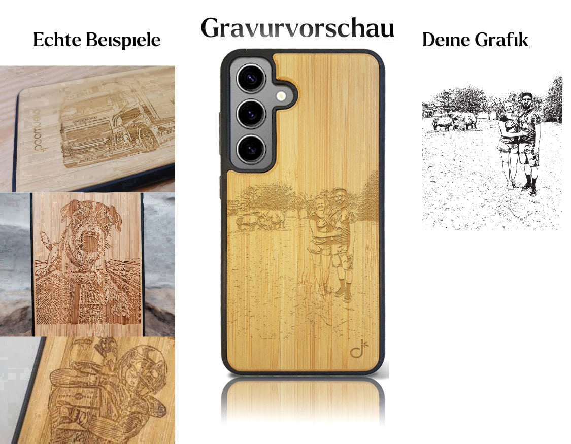 INDIVIDUELL Samsung Galaxy S25 Ultra Bambus-Kunststoff