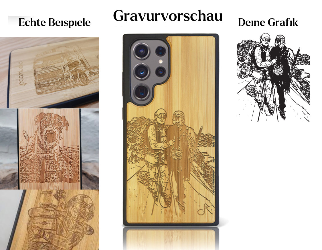 INDIVIDUELL Samsung Galaxy S25 Ultra Bambus-Kunststoff