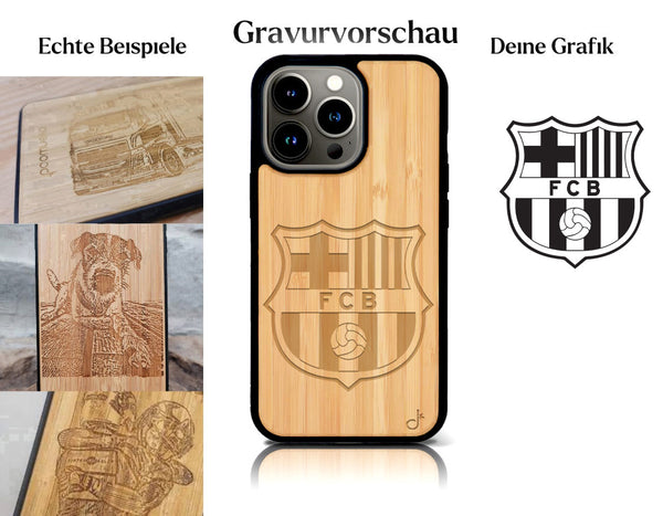 INDIVIDUELL iPhone 16 Pro Bambus-Kunststoff