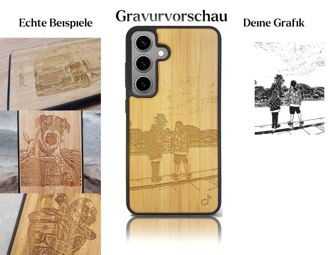 INDIVIDUELL Samsung Galaxy S24 Bambus-Kunststoff