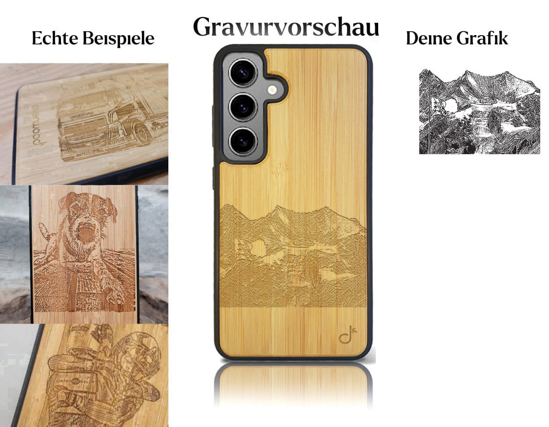INDIVIDUELL Samsung Galaxy S25 Plus Bambus-Kunststoff