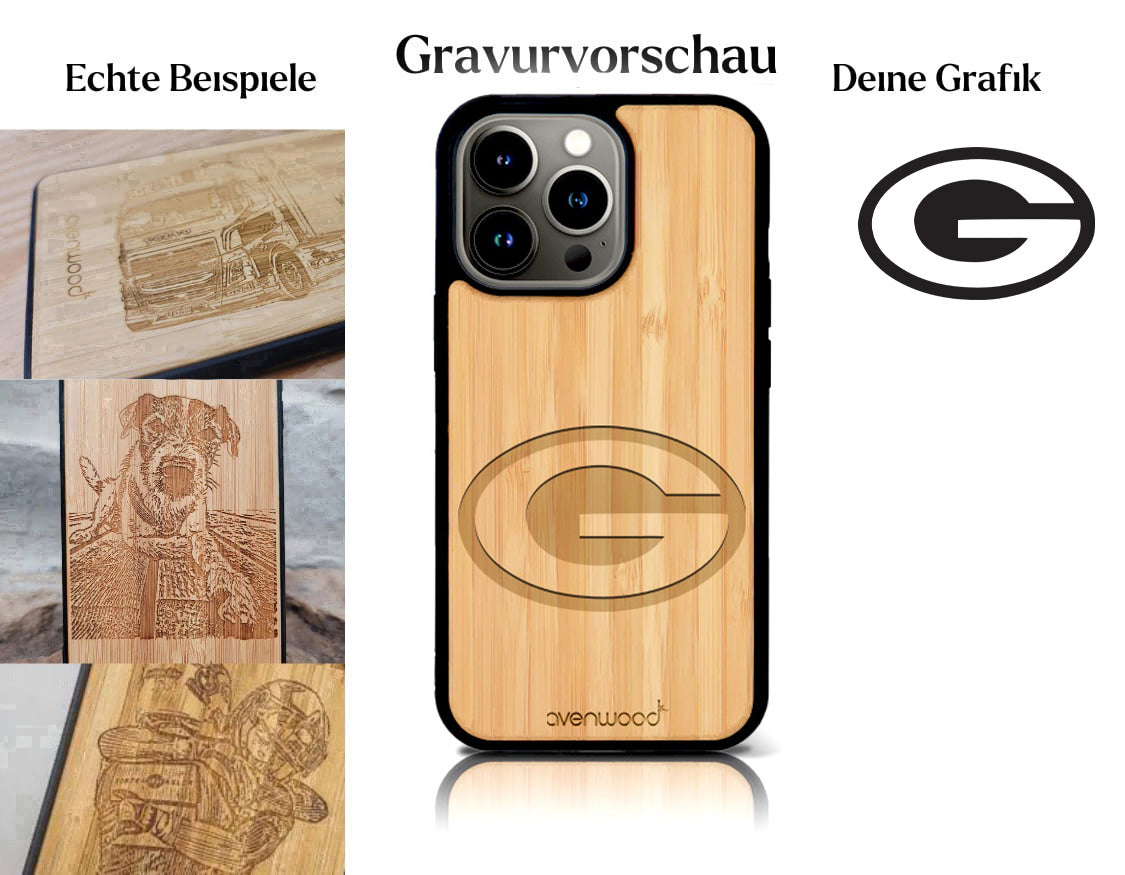 INDIVIDUELL iPhone 15 Pro Max Bambus-Kunststoff