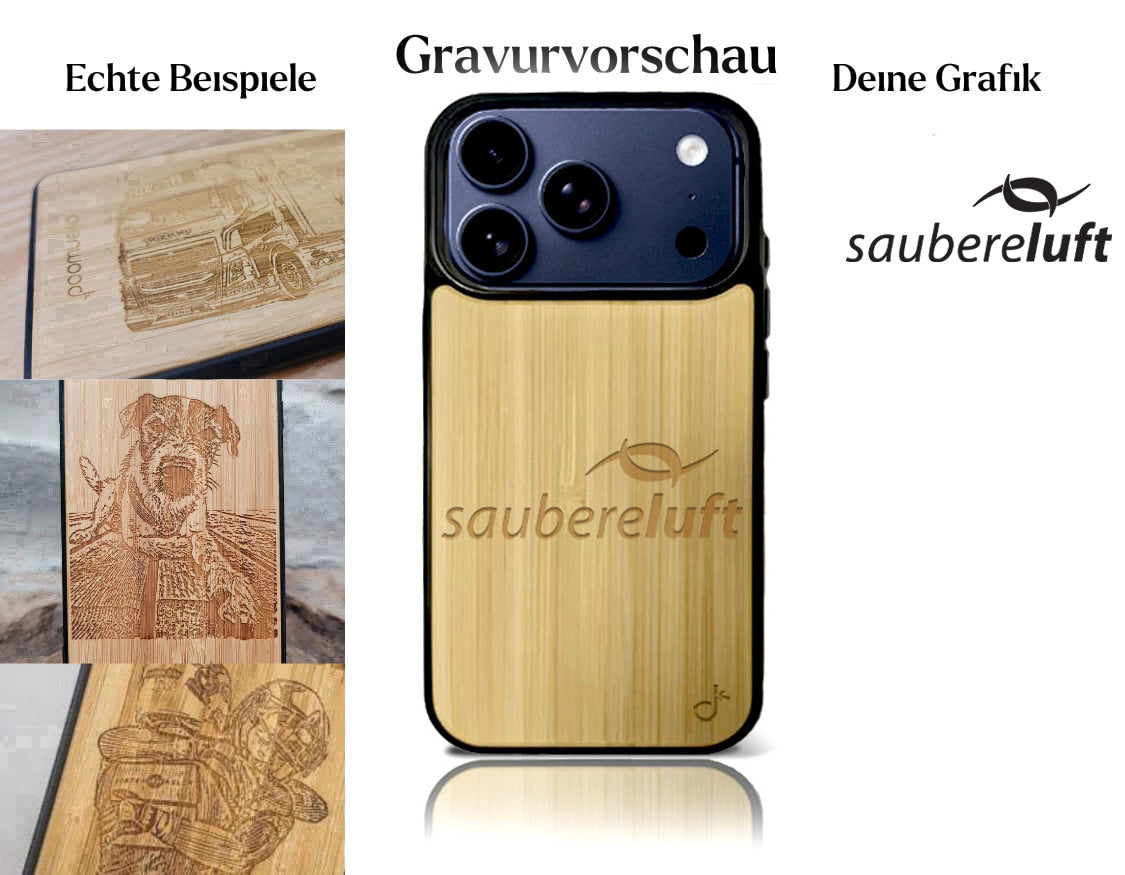 INDIVIDUELL iPhone 17 Pro Max Bambus-Kunststoff