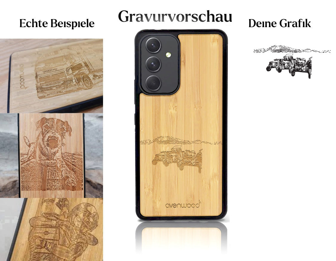 INDIVIDUELL Samsung Galaxy A55 Bambus-Kunststoff