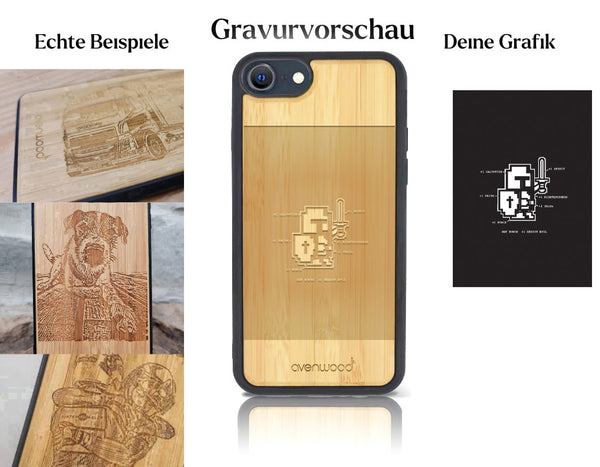 INDIVIDUELL iPhone 8 Bambus-Kunststoff