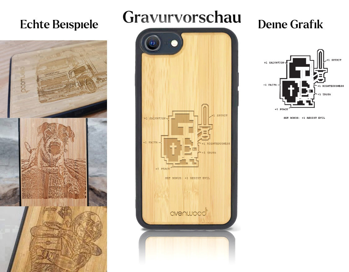INDIVIDUELL iPhone 8 Bambus-Kunststoff