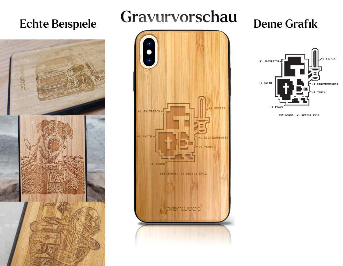 INDIVIDUELL iPhone X / Xs Bambus-Kunststoff