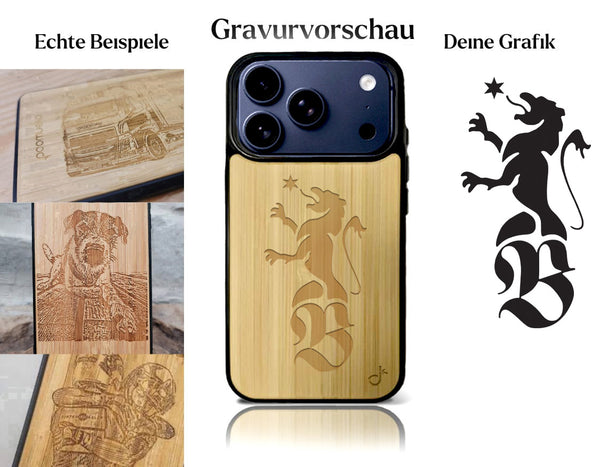 INDIVIDUELL iPhone 17 Pro Bambus-Kunststoff