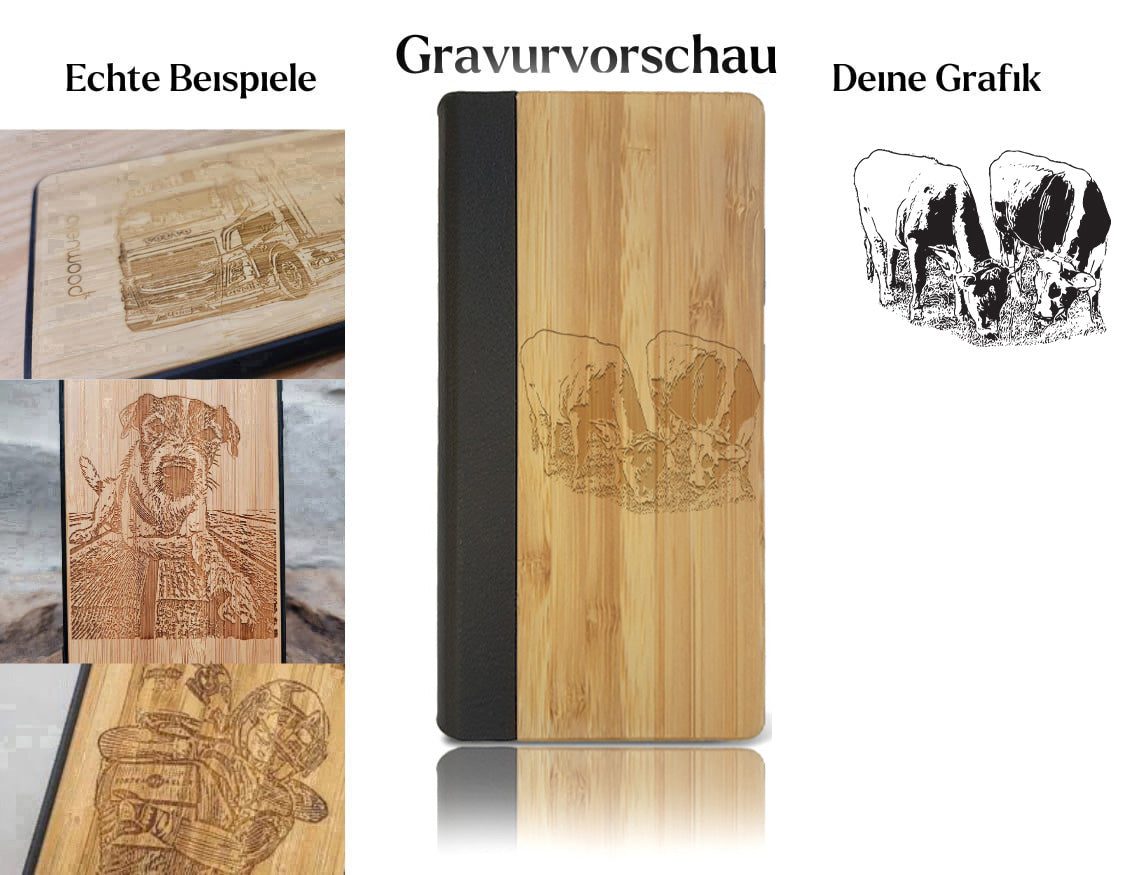 INDIVIDUELL Samsung Galaxy S24 Ultra Bambus-Kunststoff