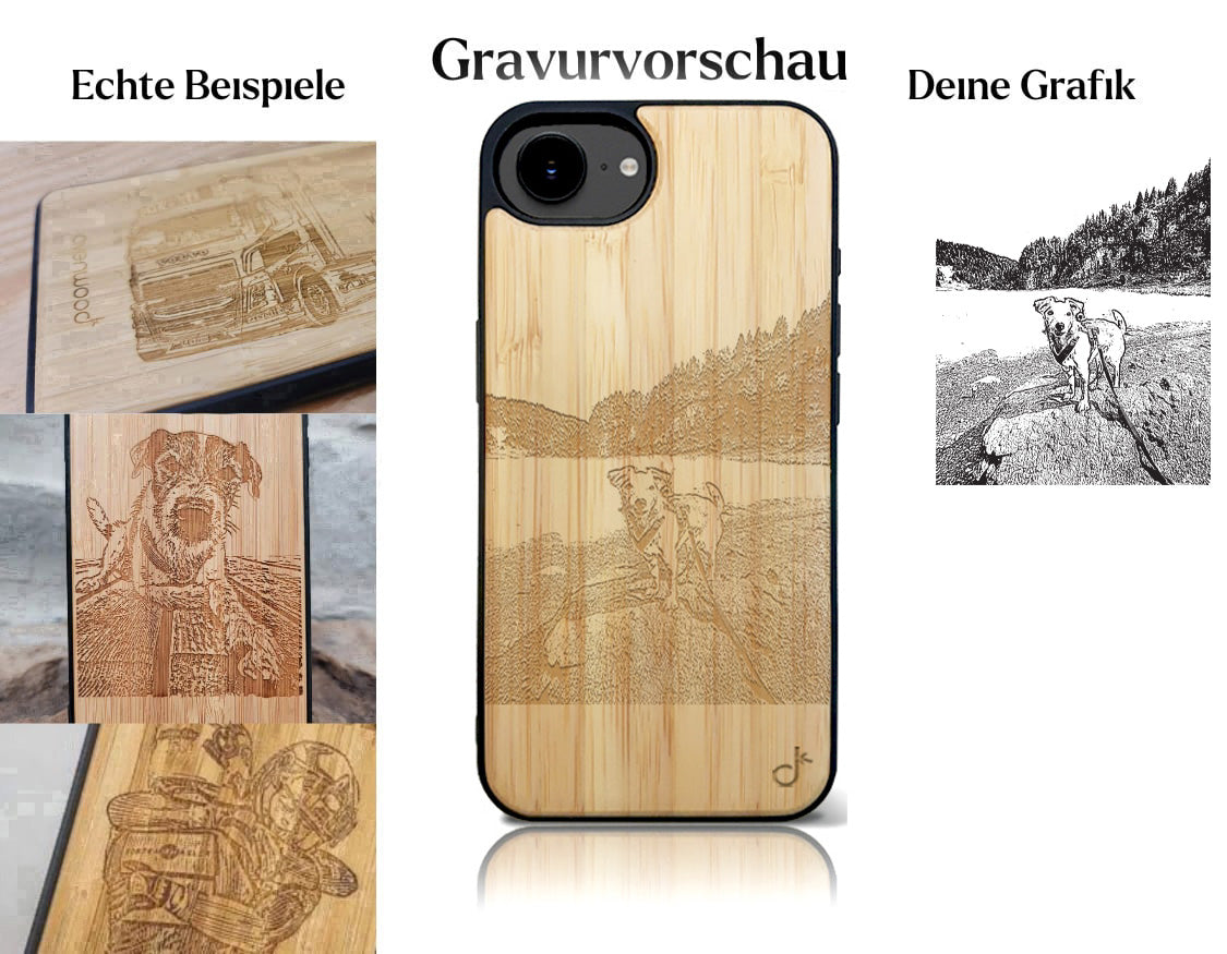 INDIVIDUELL iPhone 16e Bambus-Kunststoff