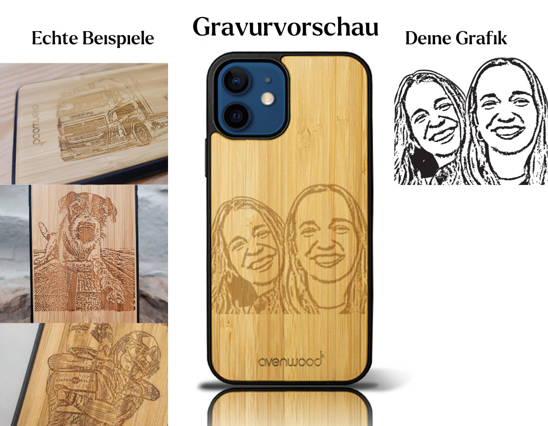 INDIVIDUELL iPhone 16 Pro Max Bambus-Kunststoff