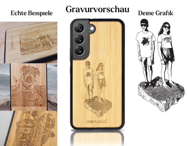 INDIVIDUELL Samsung Galaxy S22 Bambus-Kunststoff