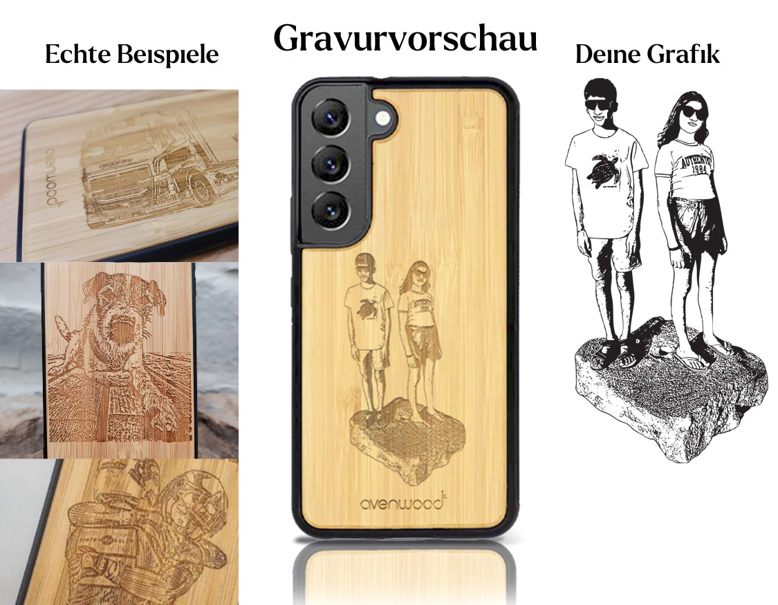 INDIVIDUELL Samsung Galaxy S22 Bambus-Kunststoff