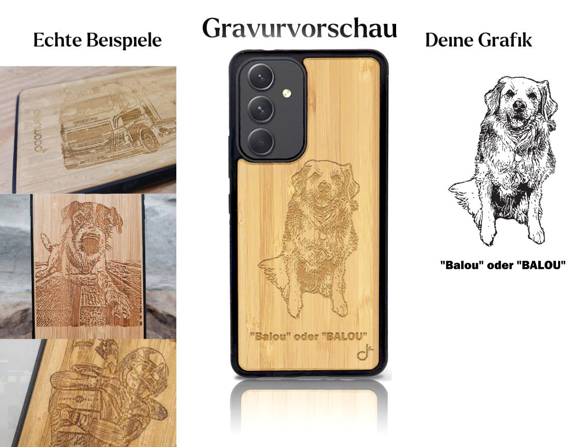 INDIVIDUELL Samsung Galaxy A55 Bambus-Kunststoff
