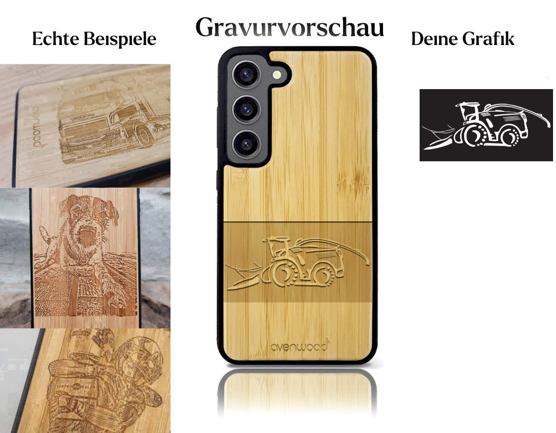 INDIVIDUELL Samsung Galaxy S23 Bambus-Kunststoff