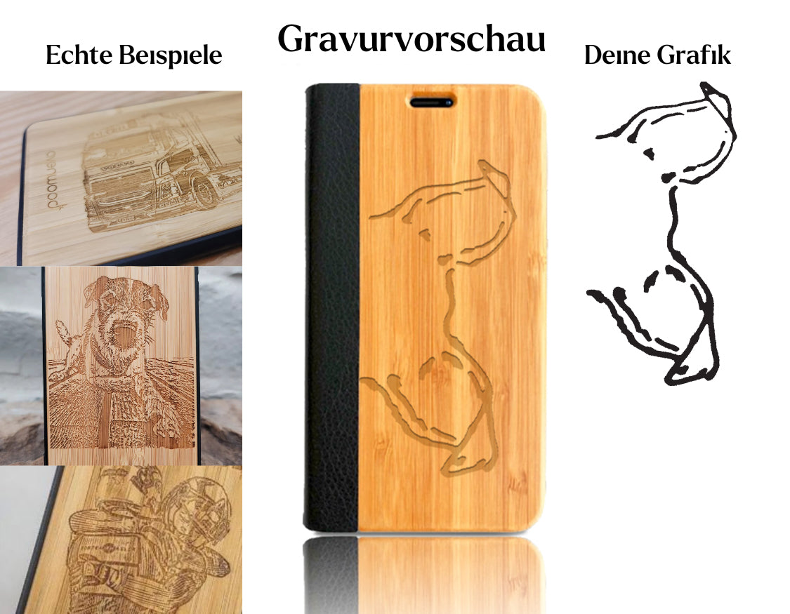 INDIVIDUELL iPhone 16 Pro Bambus-Kunststoff