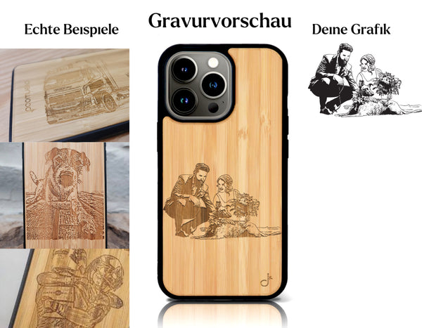 INDIVIDUELL iPhone 16 Pro Bambus-Kunststoff