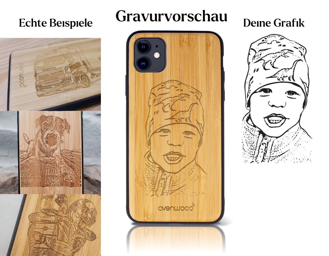 INDIVIDUELL iPhone 11 Bambus-Kunststoff