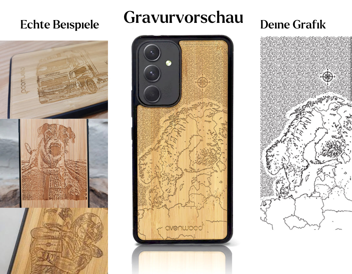 INDIVIDUELL Samsung Galaxy A56 Bambus-Kunststoff