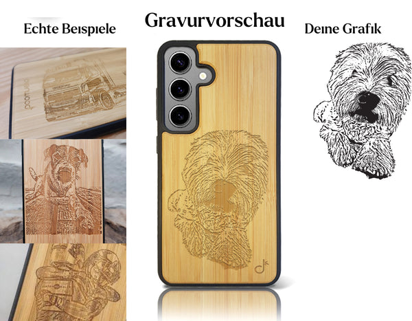INDIVIDUELL Samsung Galaxy S25 Bambus-Kunststoff