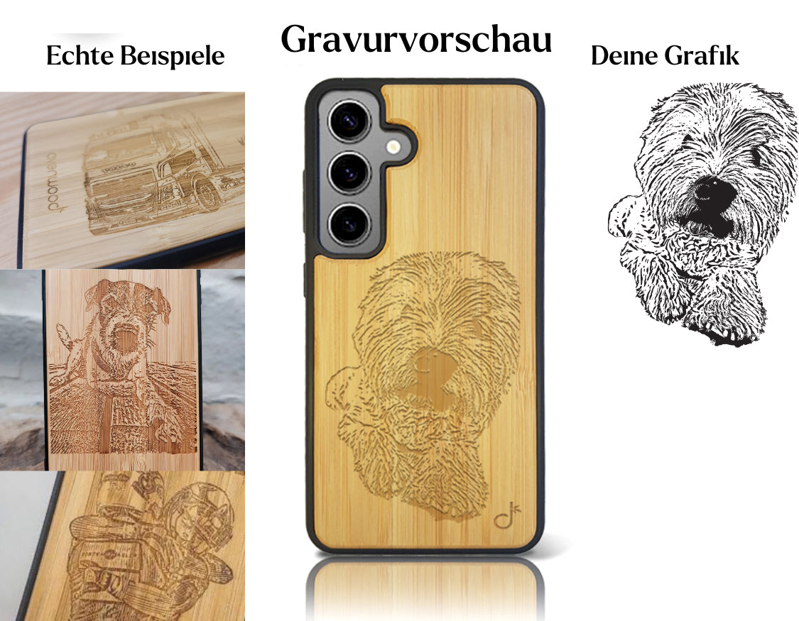 INDIVIDUELL Samsung Galaxy S25 Bambus-Kunststoff