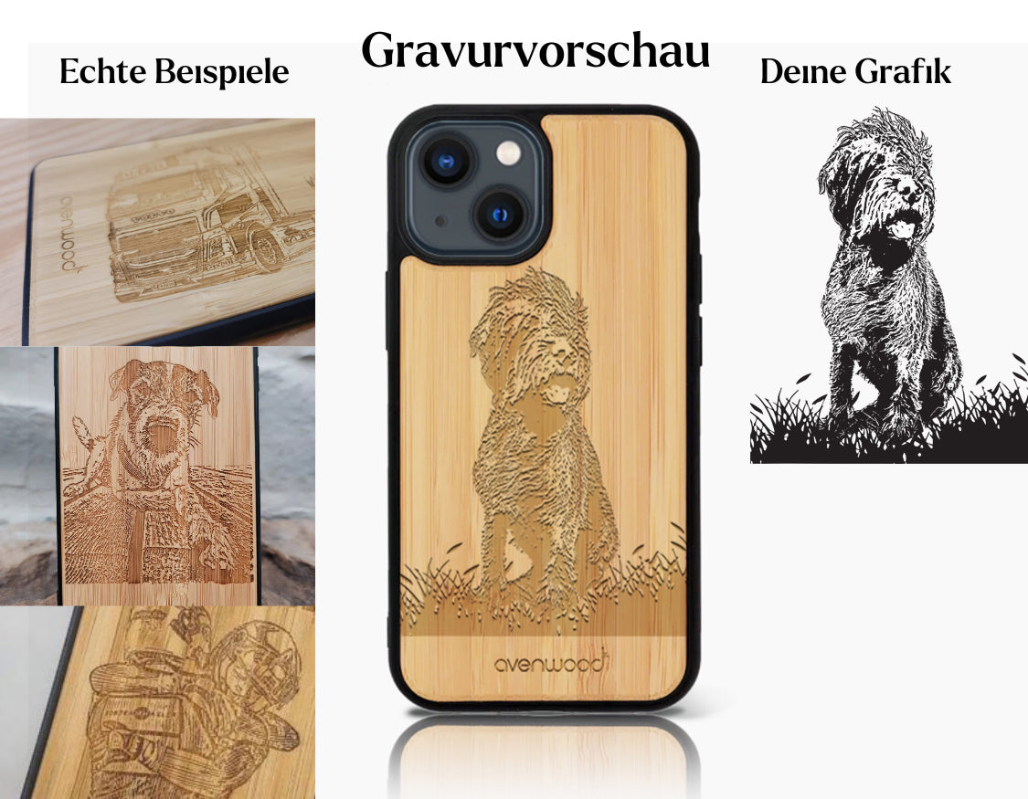 INDIVIDUELL iPhone 14 Bambus-Kunststoff