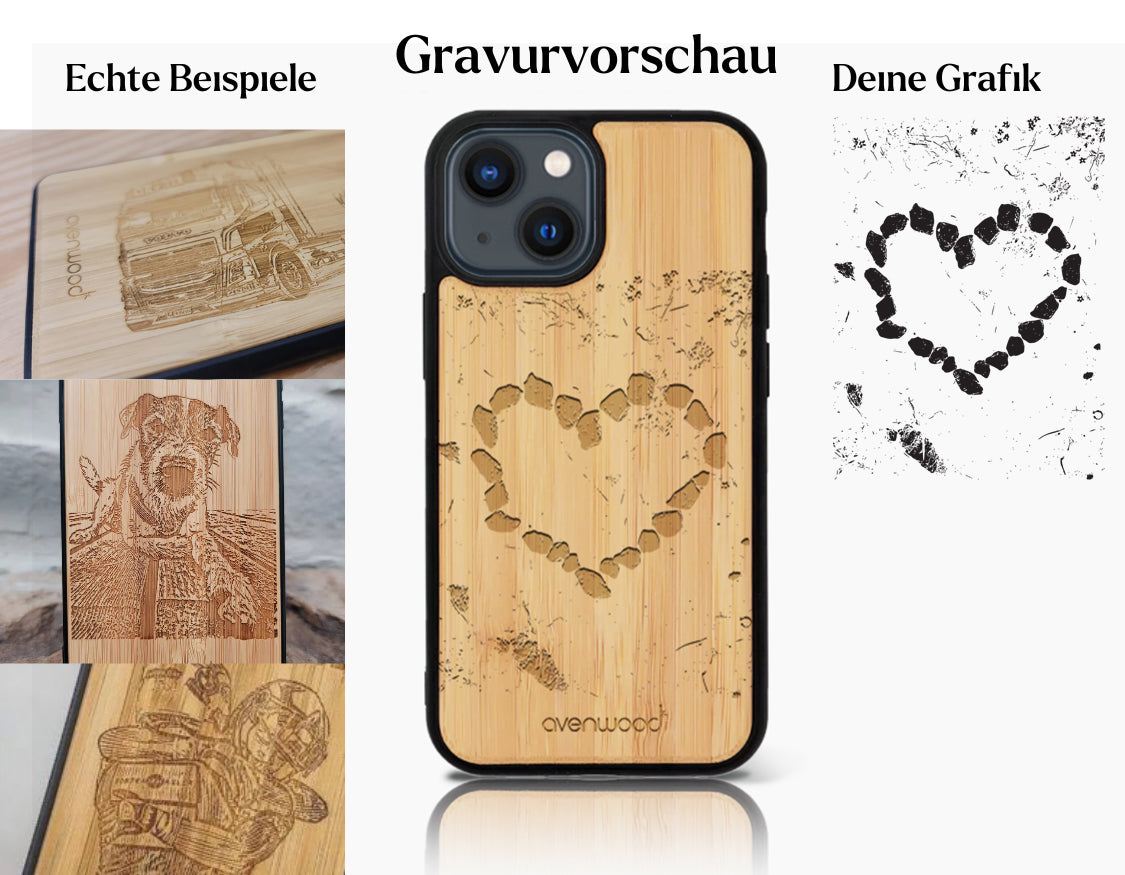 INDIVIDUELL iPhone 12 Bambus-Kunststoff