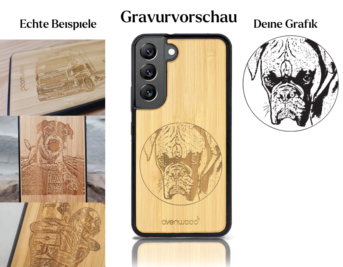 INDIVIDUELL Samsung Galaxy S22 Bambus-Kunststoff