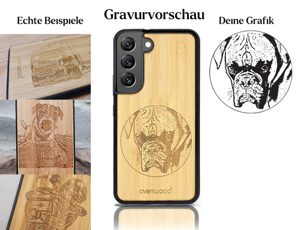 INDIVIDUELL Samsung Galaxy S22 Bambus-Kunststoff
