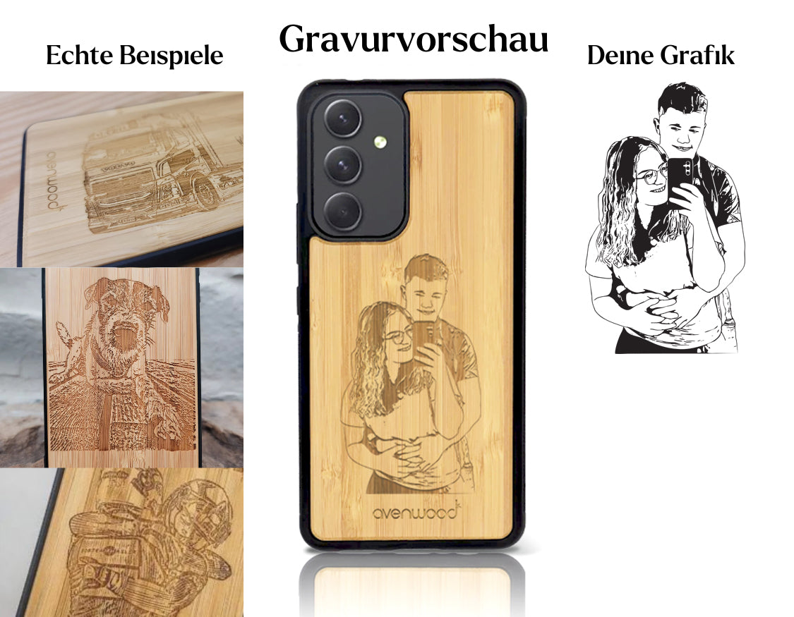 INDIVIDUELL Samsung Galaxy A54 Bambus-Kunststoff