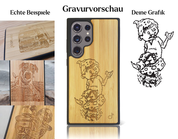 INDIVIDUELL Samsung Galaxy S24 Ultra Bambus-Kunststoff
