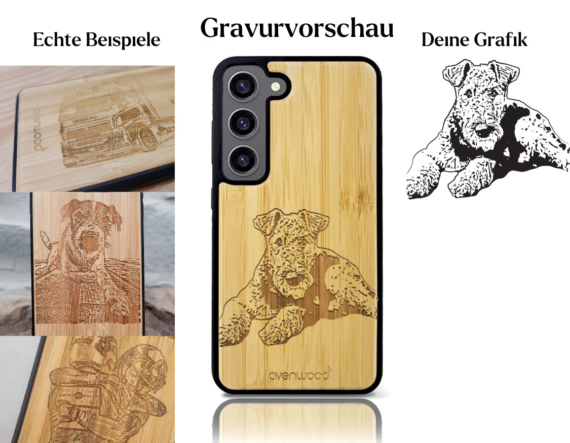 INDIVIDUELL Samsung Galaxy S23 Bambus-Kunststoff
