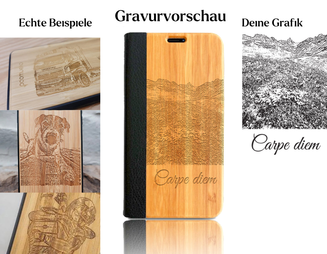 INDIVIDUELL iPhone 17 Pro Max Bambus-Kunststoff