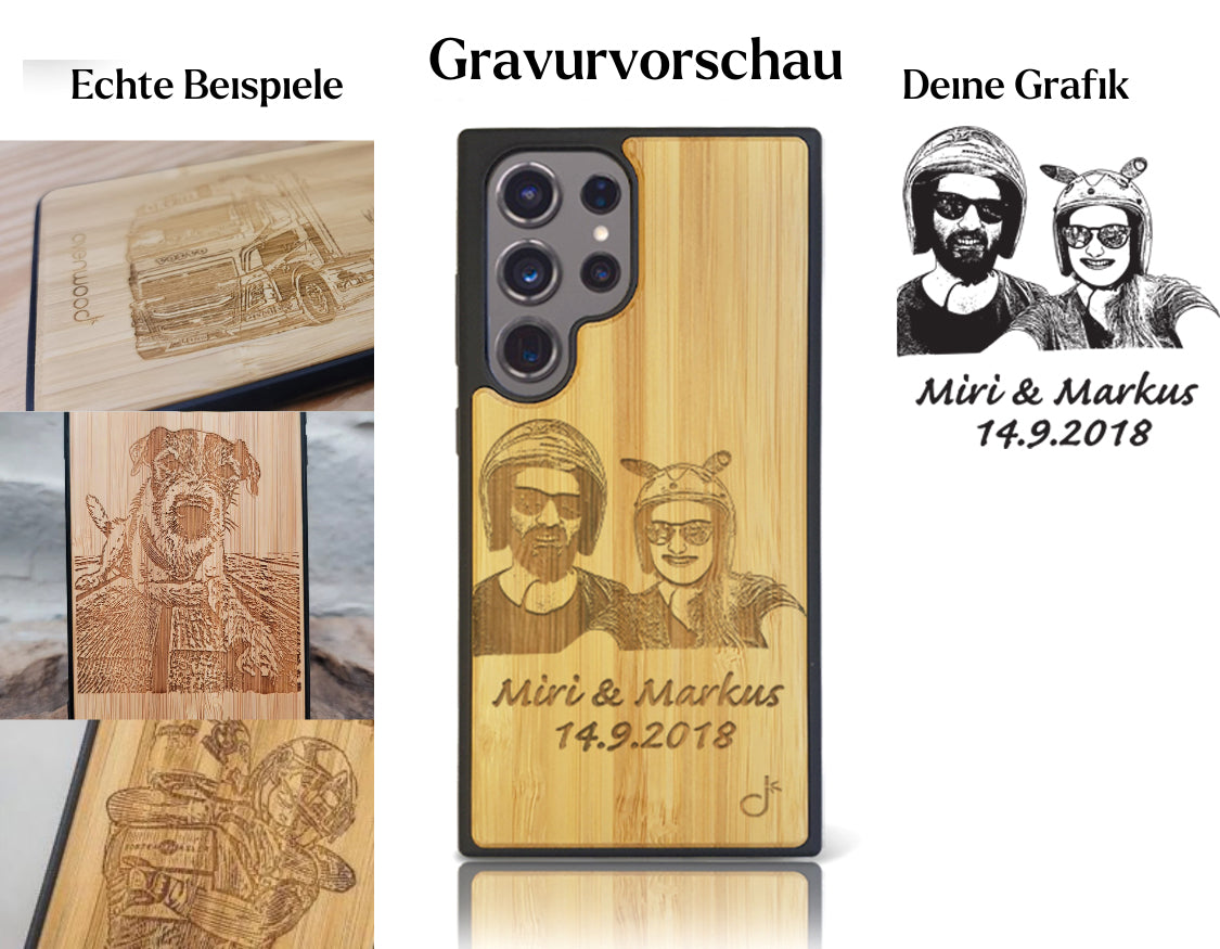 INDIVIDUELL Samsung Galaxy S25 Ultra Bambus-Kunststoff