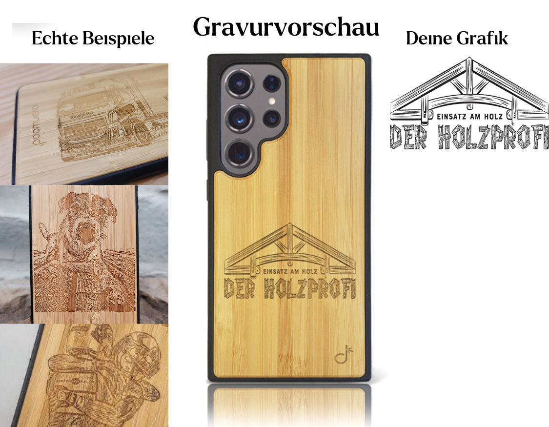 INDIVIDUELL Samsung Galaxy S24 Ultra Bambus-Kunststoff