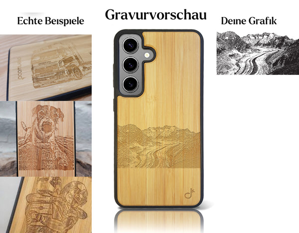 INDIVIDUELL Samsung Galaxy S25 Bambus-Kunststoff