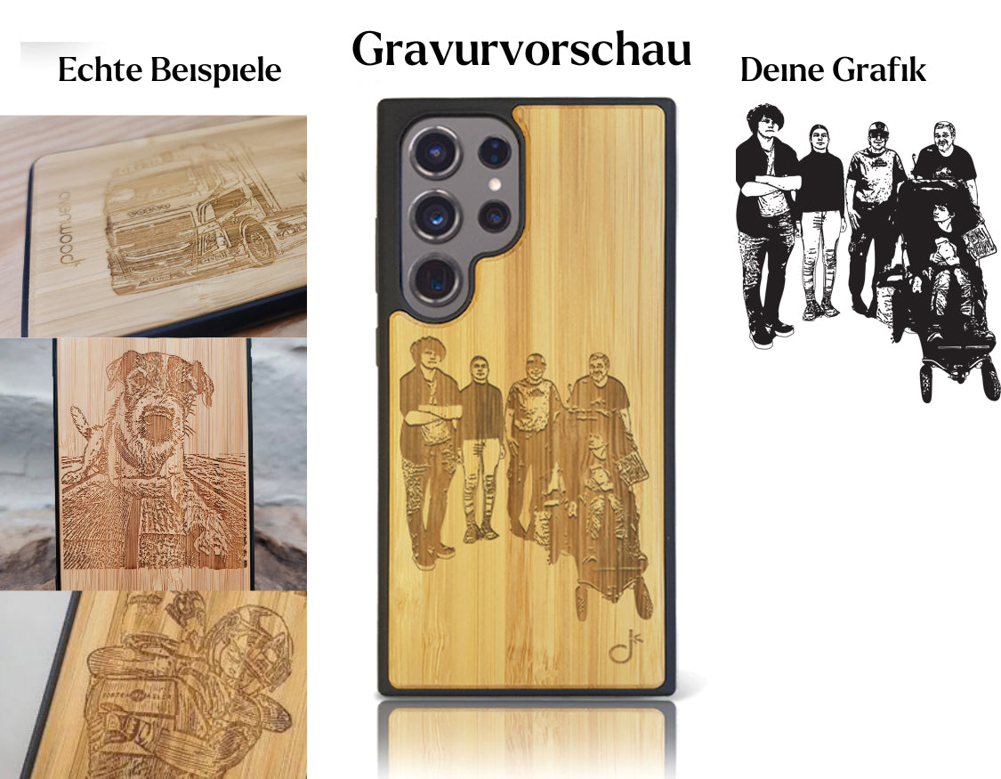 INDIVIDUELL Samsung Galaxy S25 Ultra Bambus-Kunststoff