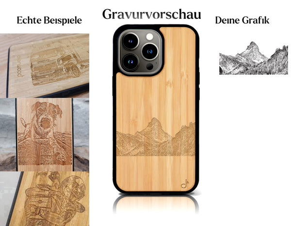 INDIVIDUELL iPhone 16 Pro Bambus-Kunststoff