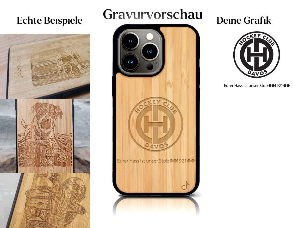 INDIVIDUELL iPhone 16 Pro Max Bambus-Kunststoff
