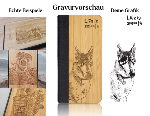 INDIVIDUELL iPhone 14 Pro Max Bambus-Kunststoff